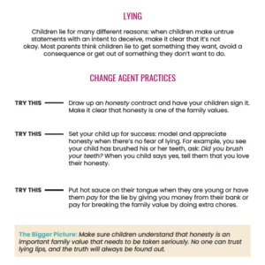 Parenting A to Z Best Practices - Lying